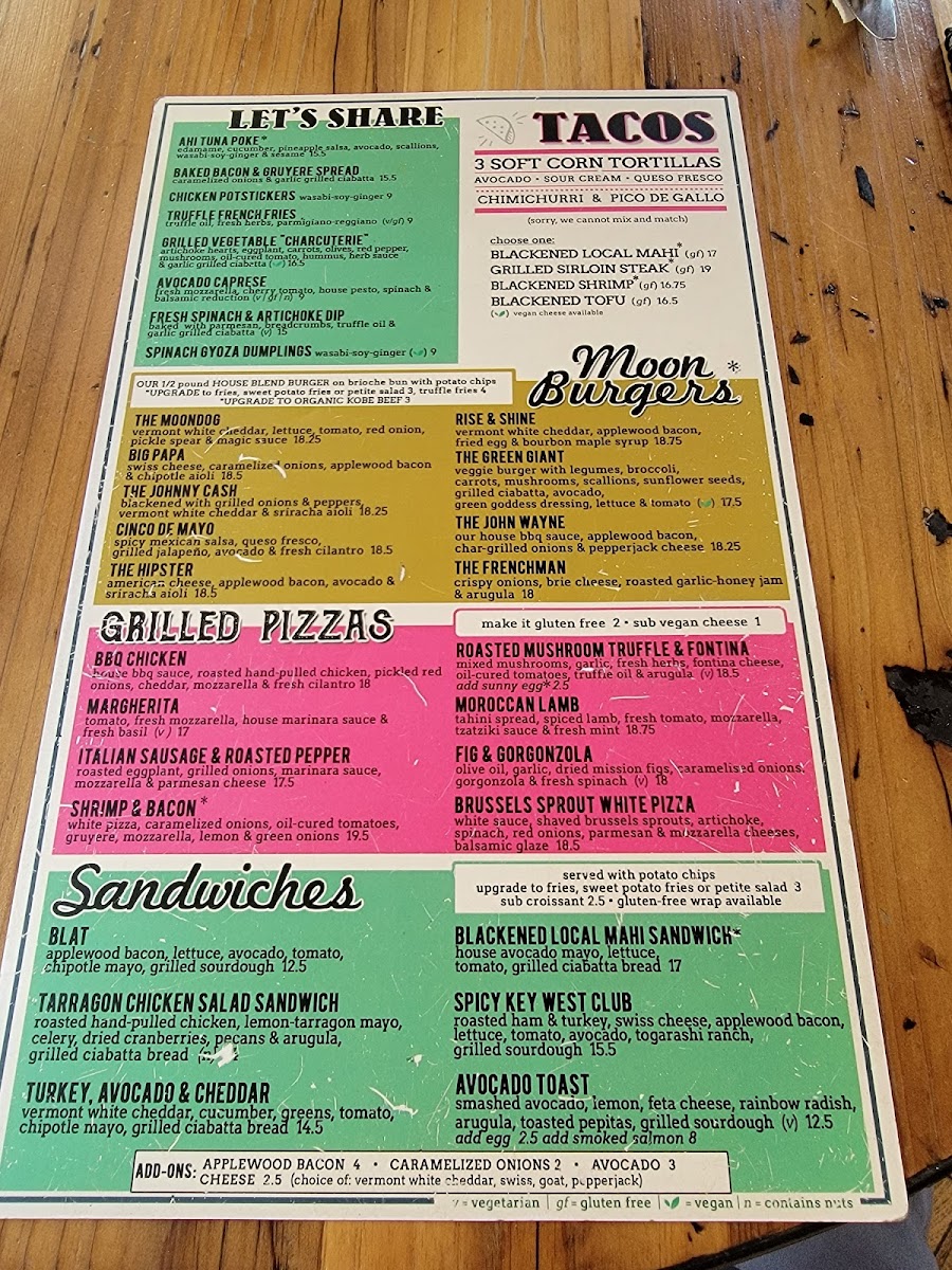 Moondog Cafe Key West Menu - Image 5